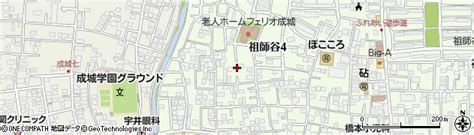 東京都世田谷区祖師谷4丁目17 18の地図 住所一覧検索｜地図マピオン