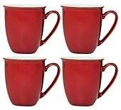 Denby Everyday Mugs, Set of 4, Red: Amazon.co.uk: Kitchen & Home