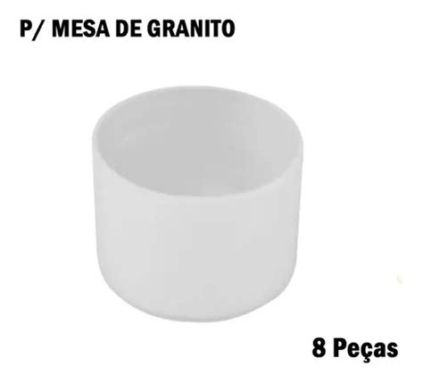 Ponteira Pé De Mesa De Jantar Tubular Tampo De Granito Mebuscar