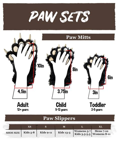 Brown Bear Paw Set | LazyOne