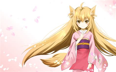 Download wallpapers Konohana Kitan, Yuzu, main character, Japanese ...