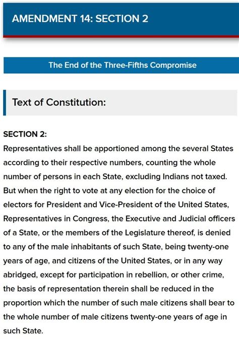 Section 2 of the 14th Amendment - Angry Bear