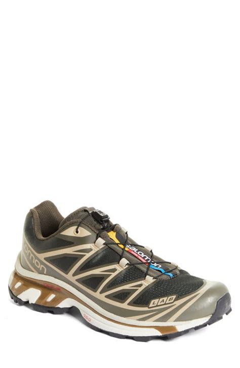 SALOMON Xt 6 Running Sneaker Beluga Pewter Dull Gold Editorialist