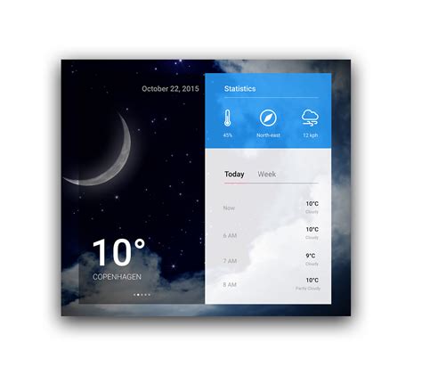 Weather App Design Behance Behance