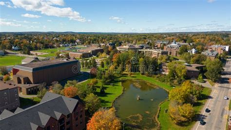 Mount Allison University Campus Drone Aerial Photo - Fall Semester 2022 Editorial Stock Photo ...