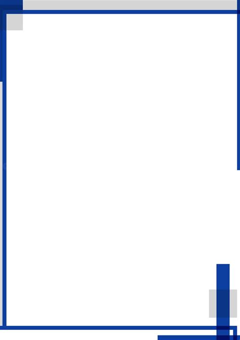 Blue Area Page Border And Printable Background In Word Slidesdocs