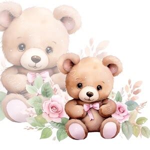 Boho Teddy Bear, Digital Download Art, Popular Png, Digital Wall Art ...