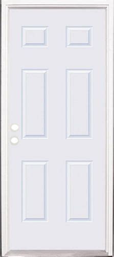 Mastercraft® E 1 Smooth Fiberglass 6 Panel Prehung Exterior Door At Menards® Mastercraft® E 1