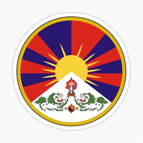 Coat Of Arms Of Tibet Sticker For Sale By Mo91 Redbubble