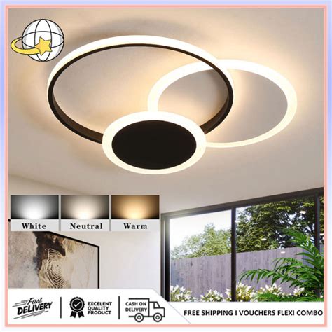 Led Ceiling Light Nordic Light Luxury Minimalist Cast Iron Acrylic Romantic Ceiling Lights