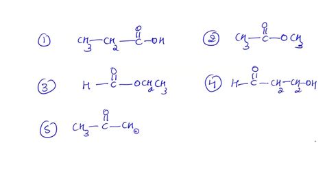 SOLVED: Draw seven constitutional isomers with molecular formula C3H6O2 ...