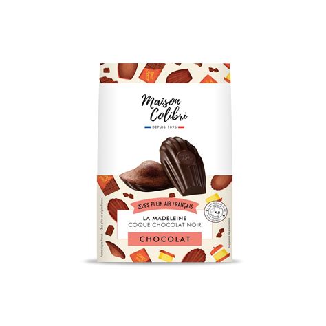 Madeleine Chocolat Et Coque Chocolat Noir Maison Colibri Le Sachet De