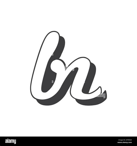 Initial Bn Letter Logo Vector Template Design Creative Abstract Letter