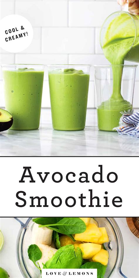 Avocado Smoothie Recipe Love And Lemons