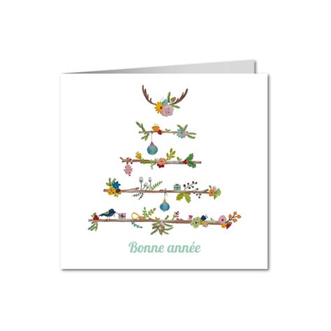 Carte De Voeux Personnalis E Avec Photos Sapin Creatif