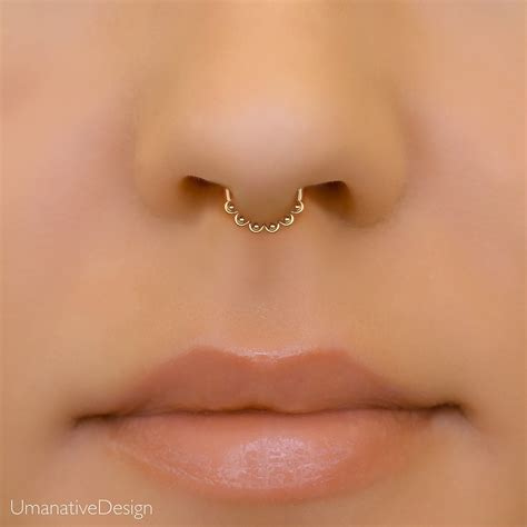 Dainty 6mm Septum Ring Snug Fit Septum Hoop Delicate Indian Etsy