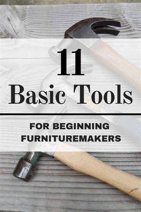 List of basic woodworking tools