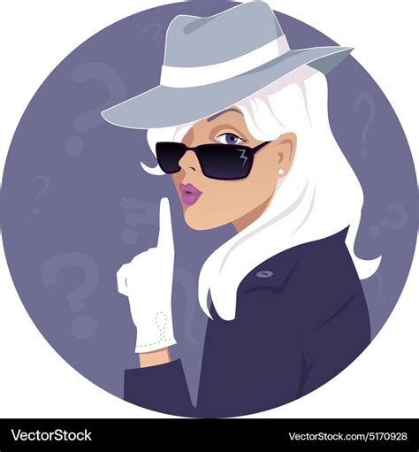 Mystery woman Royalty Free Vector Image - VectorStock