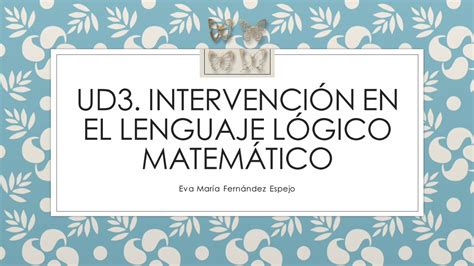 Pdf Ud Intervenci N En El Lenguaje L Gico Matem Tico Pdf File