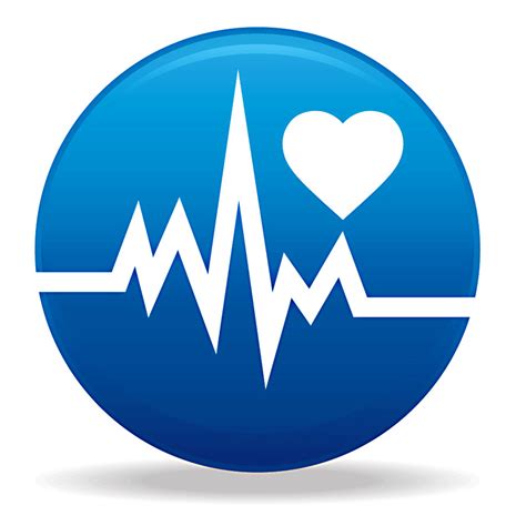 Blue Health Care Icon Abstract Dark Blue Futuristic Technology And