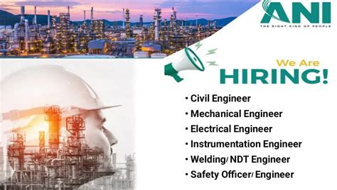 Ani Integrated Services Ltd Hiring Engineers Civil Mechanical And