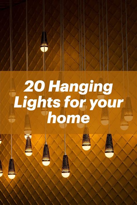 20 Hanging Lights Design Ideas for your next project