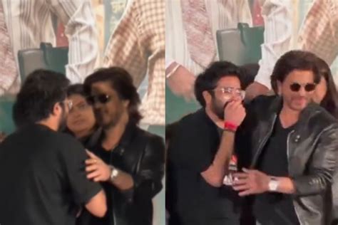 Shah Rukh Khan Comforts Overwhelmed Fan See Video Sangbad Pratidin