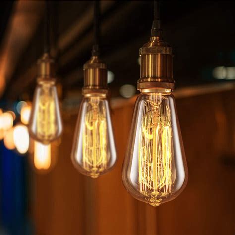 6x Vintage Retro Filament Edison Antique Industrial Lamp Light Bulb E27