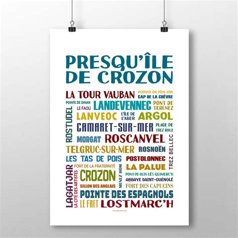 Affiche Presqu Le De Crozon Toutes Les Affiches Affiches Finistere