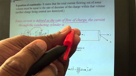 Continuity Equation And Its Significance Youtube