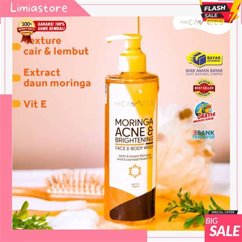 Jual Sabun The Camels Moringa Acne Brightening Face And Body Wash