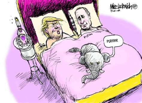 Cartoons Donald Trump Vladimir Putin And Hacking