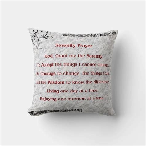 Serenity Prayer Pillow | Zazzle