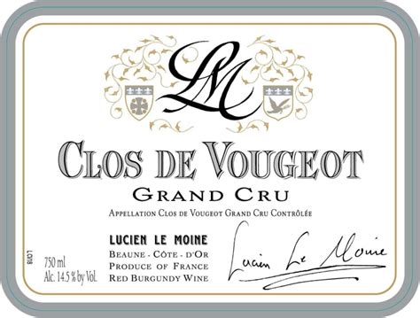 Lucien Le Moine Clos De Vougeot Grand Cru Wine