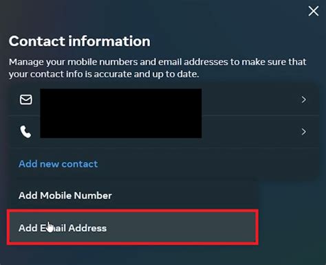 how to change email in fb account