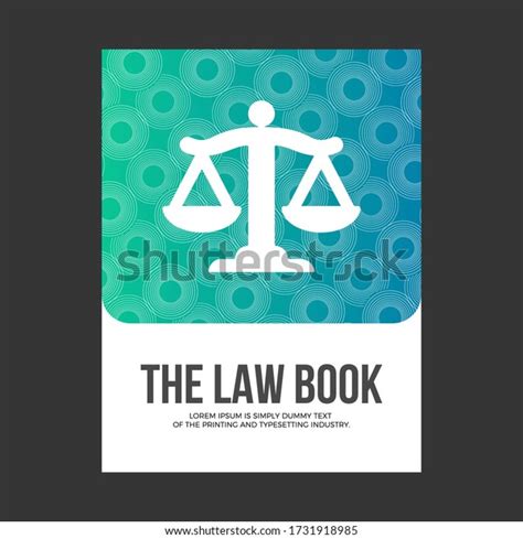 Law Book Cover Law Magazine Design Stock Vector Royalty Free 1731918985