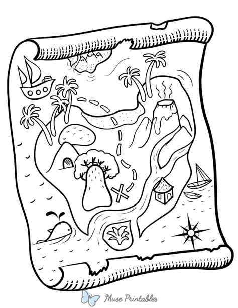 Unveiling The Treasures Of Pirate Map Coloring Pages A Comprehensive