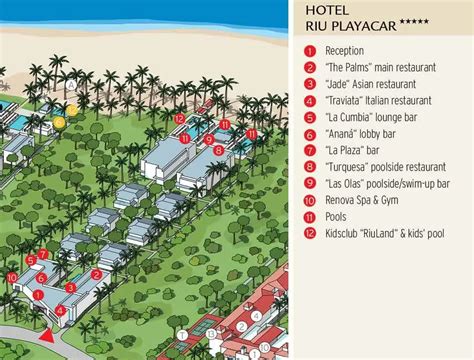 Hotel Riu Playacar Map ( 2022 - 2021) | TravelTips.org