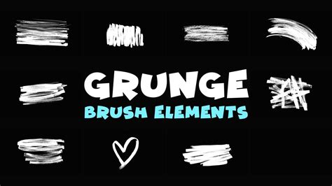 Grunge Brush Elements Premiere Pro Mogrt Template SBV 348782056