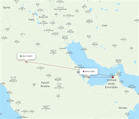 Flights From Doha To Hail Dia To Has Flight Routes