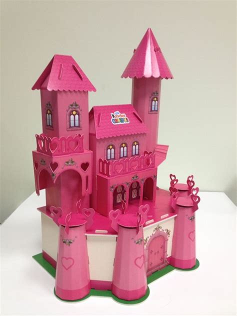 3d Paper Craft Castle For A Princess On Behance 3d Paper Crafts 3d