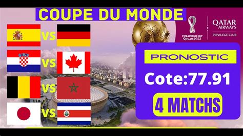 Pronostic Coupe Du Monde Dimanche Novembre Youtube