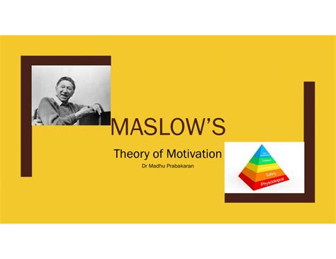 (PDF) MASLOW'S Theory of Motivation