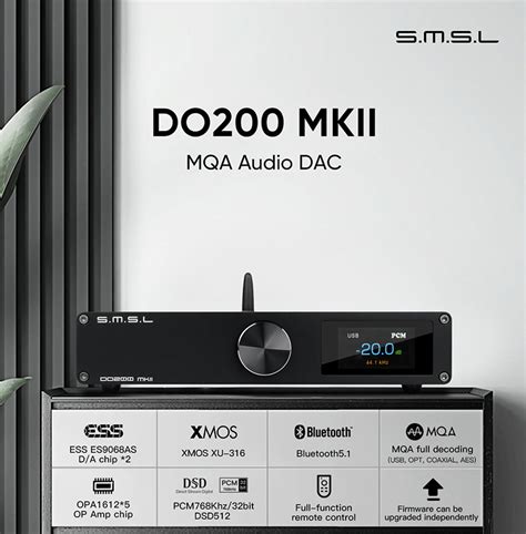 SMSL DO200 MKII MQA Audio DAC