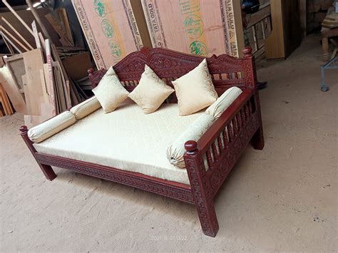 Teak Wood Seater Raja Wooden Diwan Sofa At Rs In Bengaluru Id