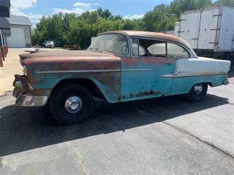 1955 Chevrolet Bel Air Barnfind Rust Free Floorstrunk Killer Patina