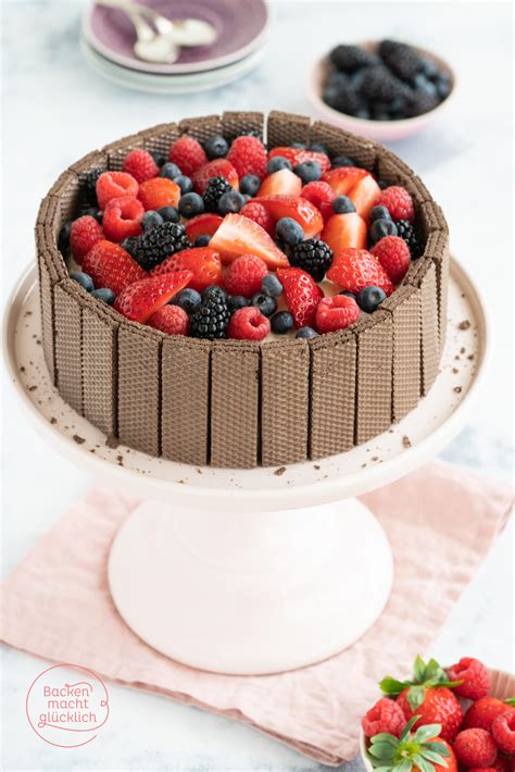 Schoko Beeren Torte Backen Macht Gl Cklich