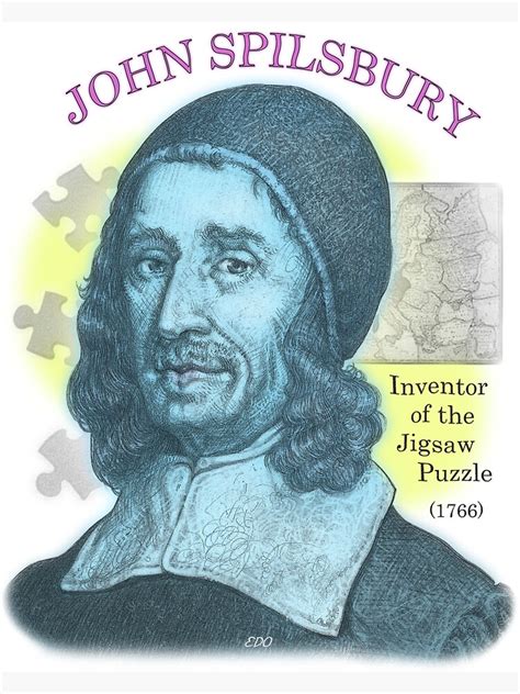 John Spilbury Inventor Of The Jigsaw Puzzle Sticker By Eedeeo