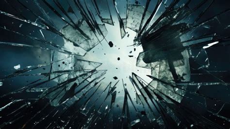 Broken mirror background stock illustration. Illustration of impact ...