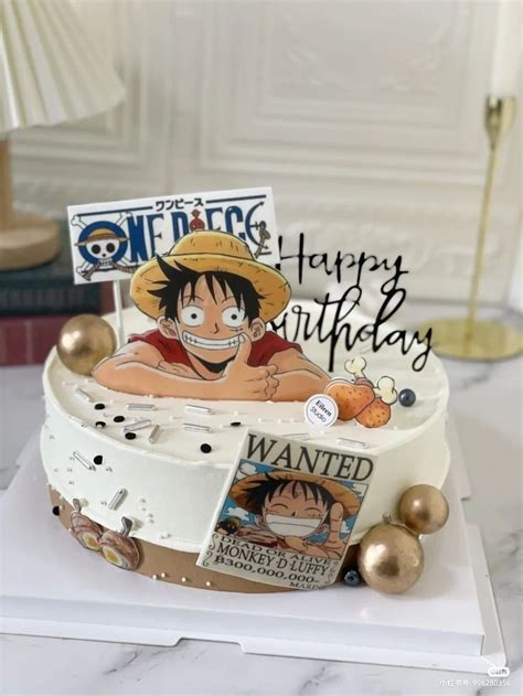 Pin By Yenifer On Tortas Bonitas Anime Cake One Piece Birthdays One Piece Theme